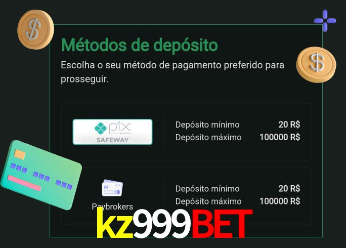 O cassino kz999bet oferece uma grande variedade de métodos de pagamento